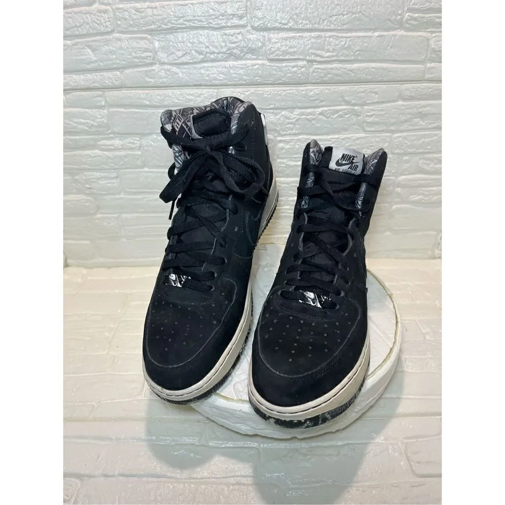 Nike Air Force High Blk/White Marble Camo Men’s Sz 11.5
